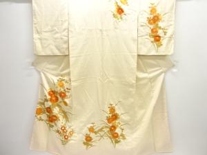 菊模様刺繍訪問着